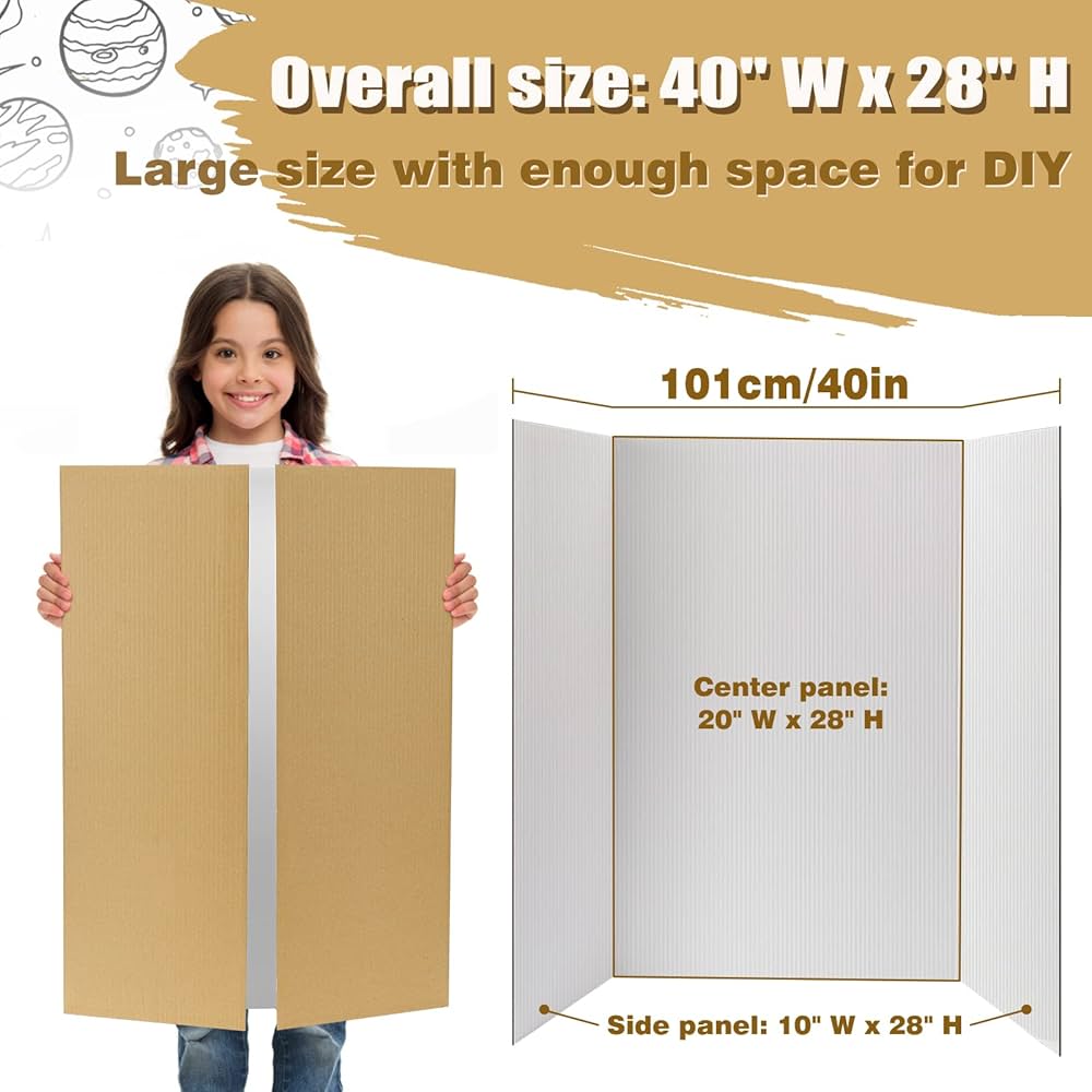 Amazon.co.jp: 三つ折りポスターボード8枚 - L 40インチ x 28